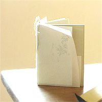 notebook DiArY 金と麻の糸